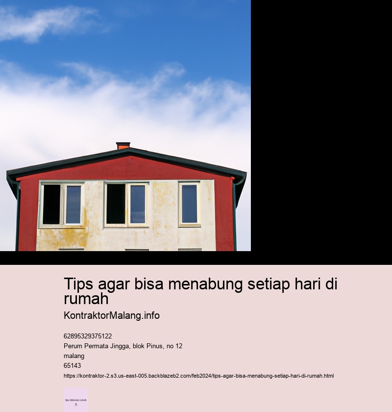 tips agar bisa menabung setiap hari di rumah