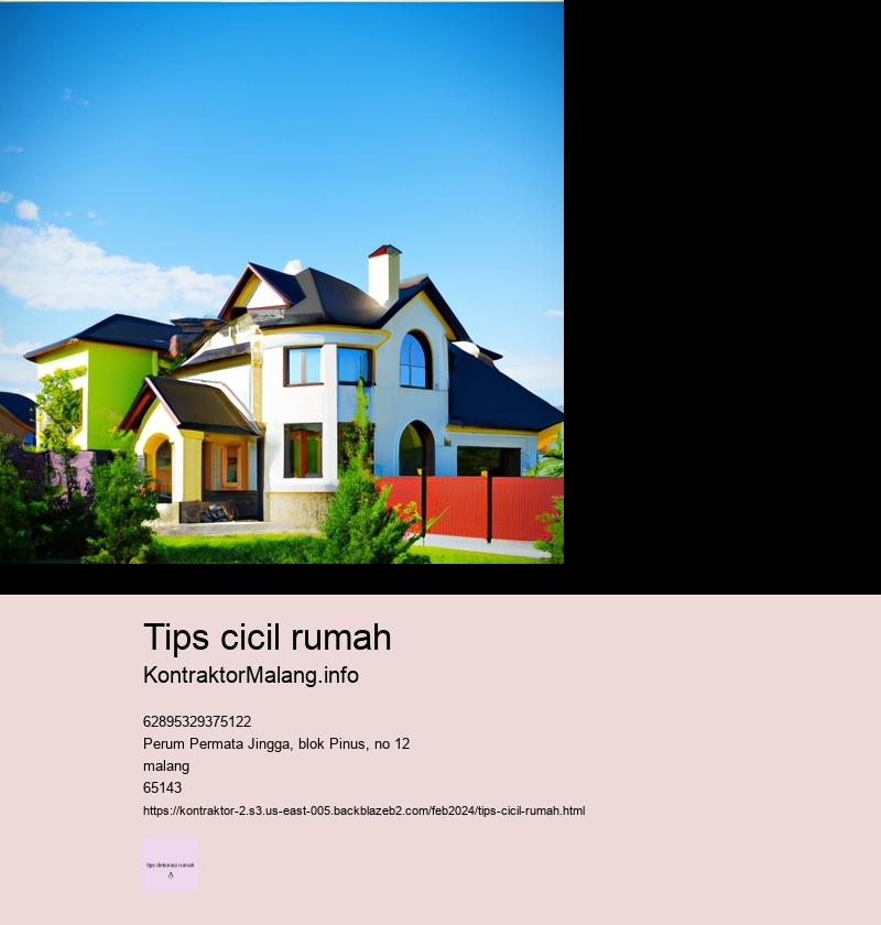 tips cicil rumah