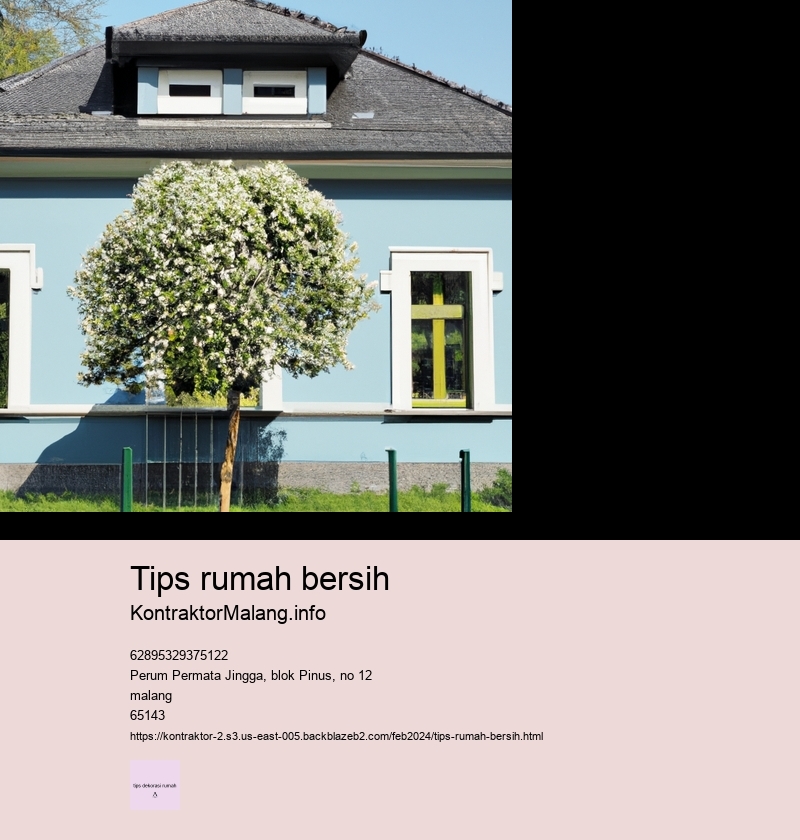 tips rumah bersih